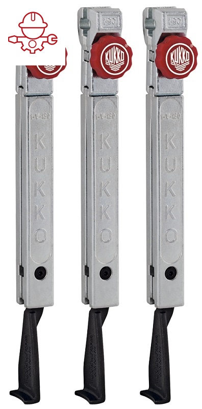 картинка 3 узких захвата с быстрой регулировкой (комплект) Kukko 1-253-S от магазина "Элит-инструмент"
