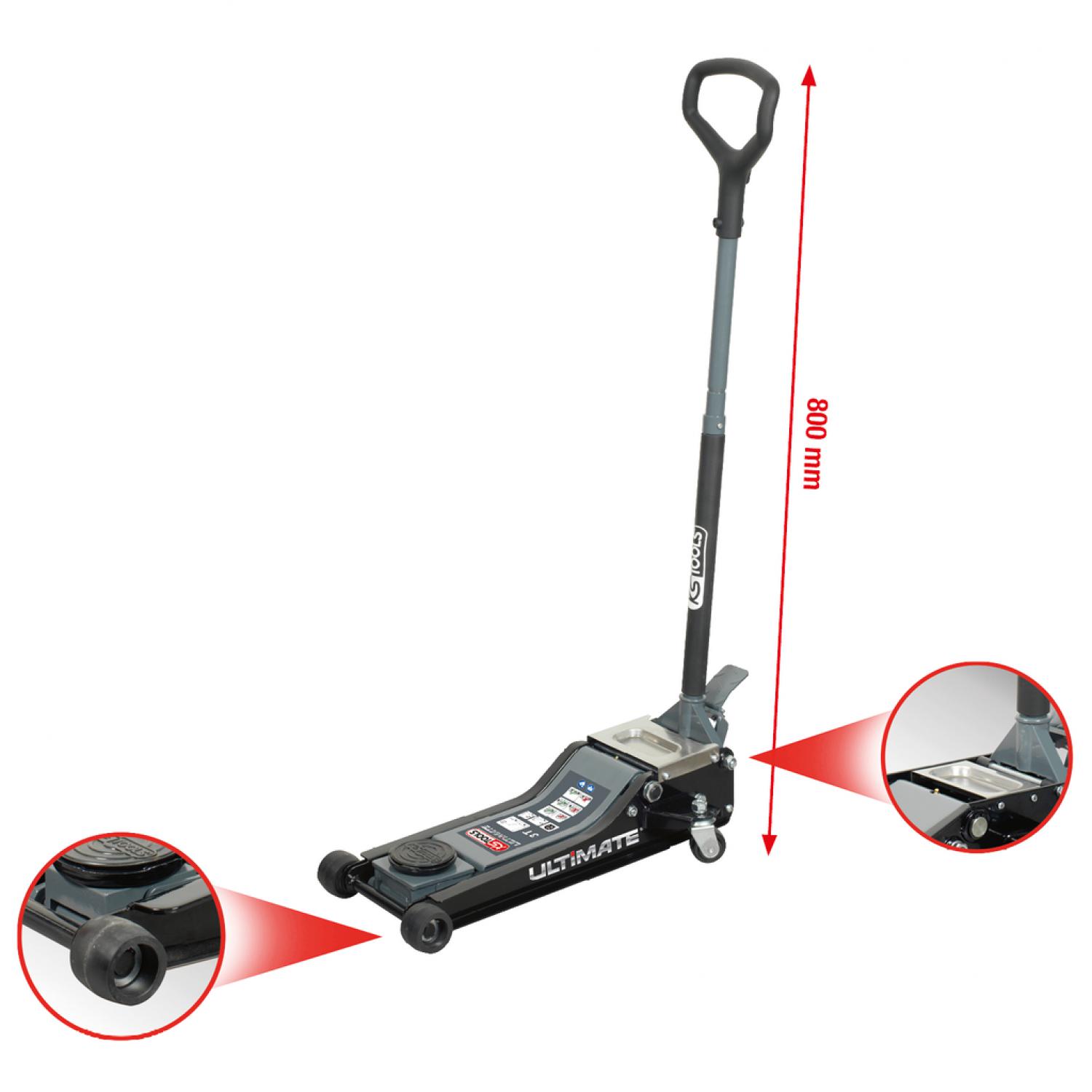 ULTIMATEline гидравлический стальной домкрат 3 т