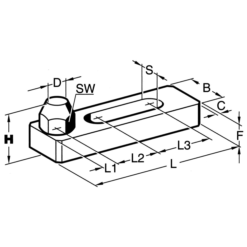 картинка Опорная планка со штифтом АМF 300384 от магазина "Элит-инструмент"