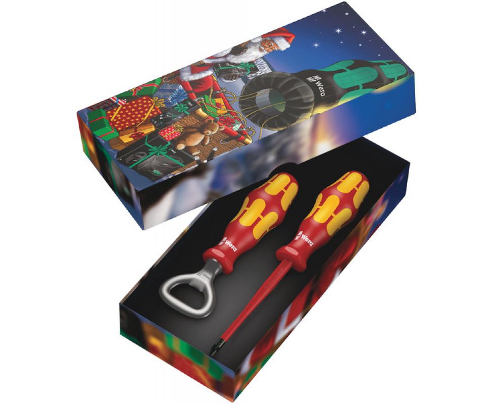 картинка Рождественский набор инструментов Wera Kraftform Christmas Edition 2021 WE-134923 от магазина "Элит-инструмент"