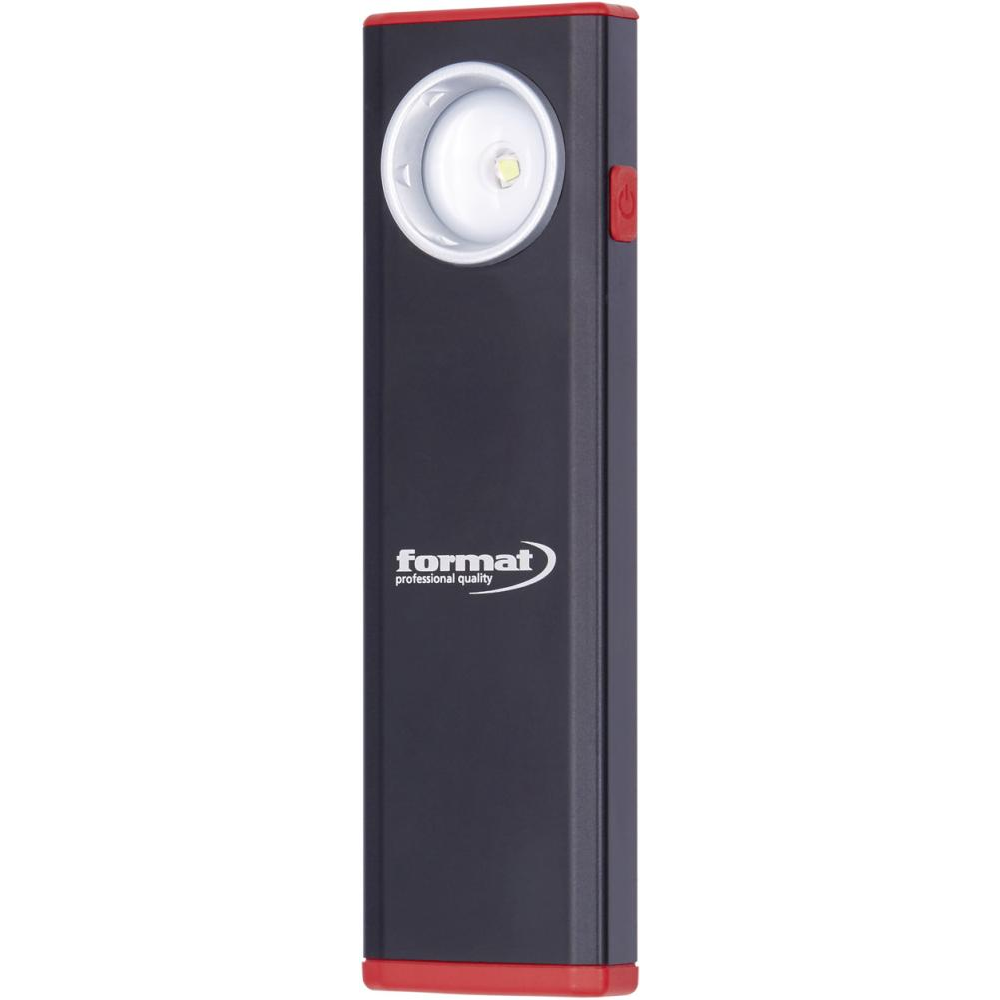 Ручной аккумуляторный фонарь алюминий 110-380 люмен FORMAT 9247 0080 Fplus