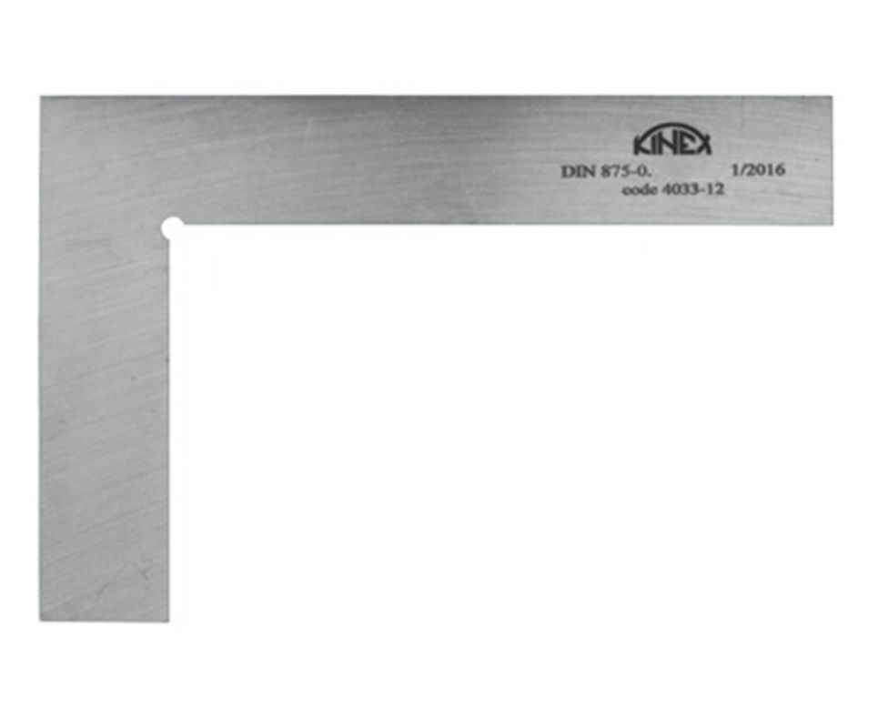 картинка Угольник плоский Kinex 4033-12-025 250x165 мм DIN 875 от магазина "Элит-инструмент"