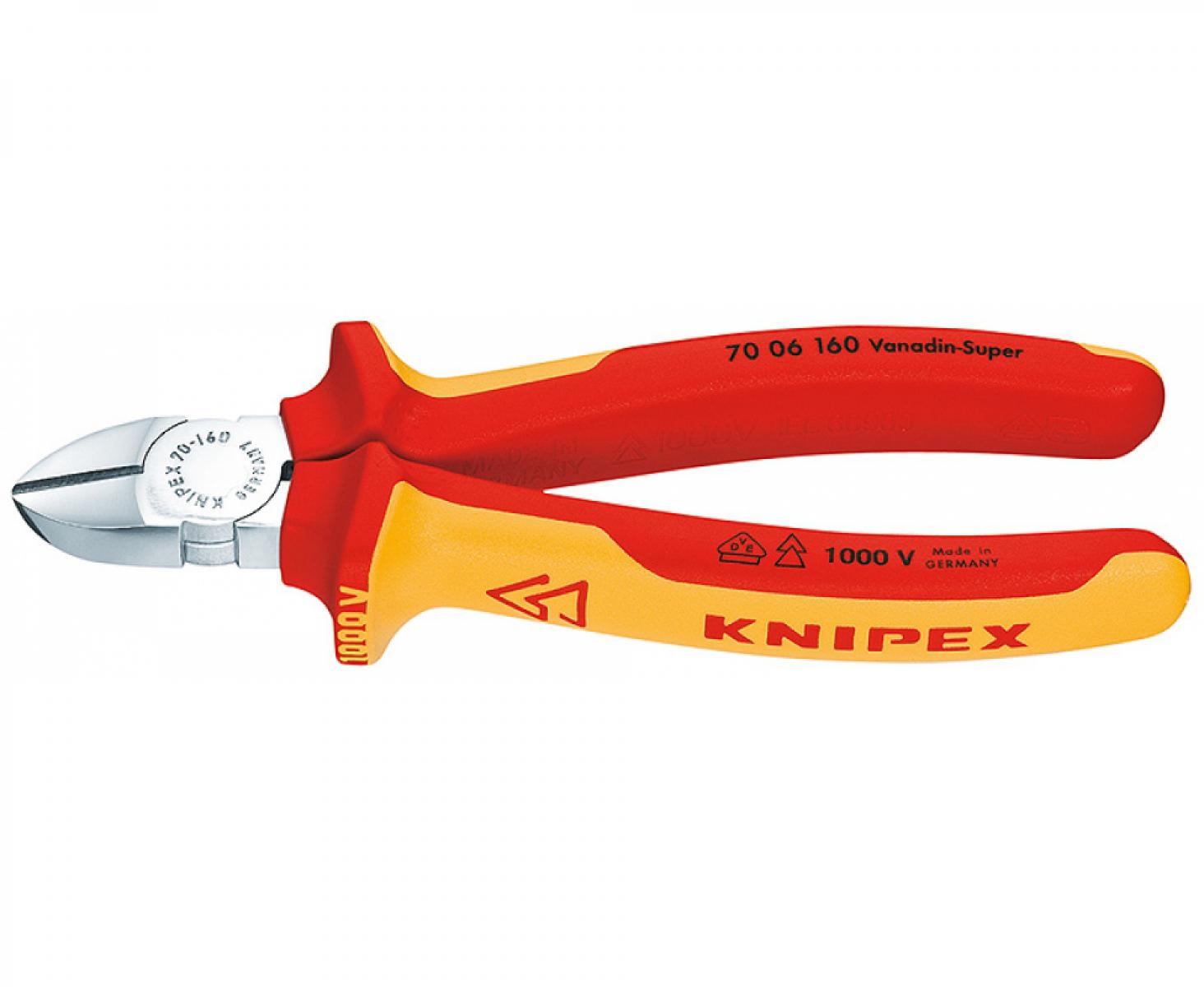 Кусачки боковые VDE Knipex KN-7006160SB в блистере