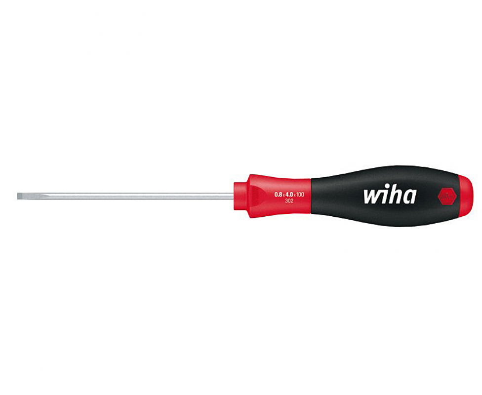 картинка Отвертка Wiha SoftFinish Slotted 302 00692 4 x 100 шлицевая от магазина "Элит-инструмент"