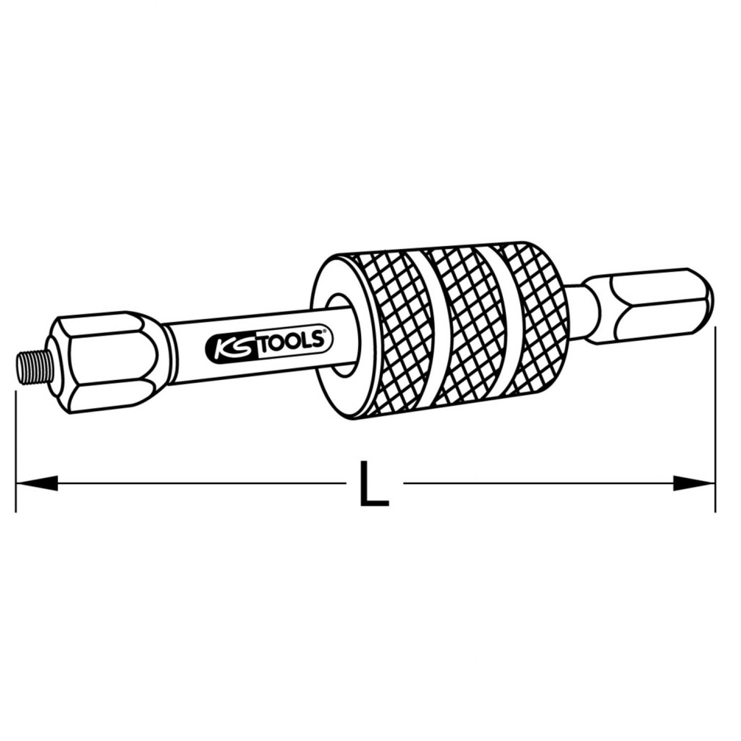 картинка Ударный съемник для инжекторов дизельных двигателей от магазина "Элит-инструмент"