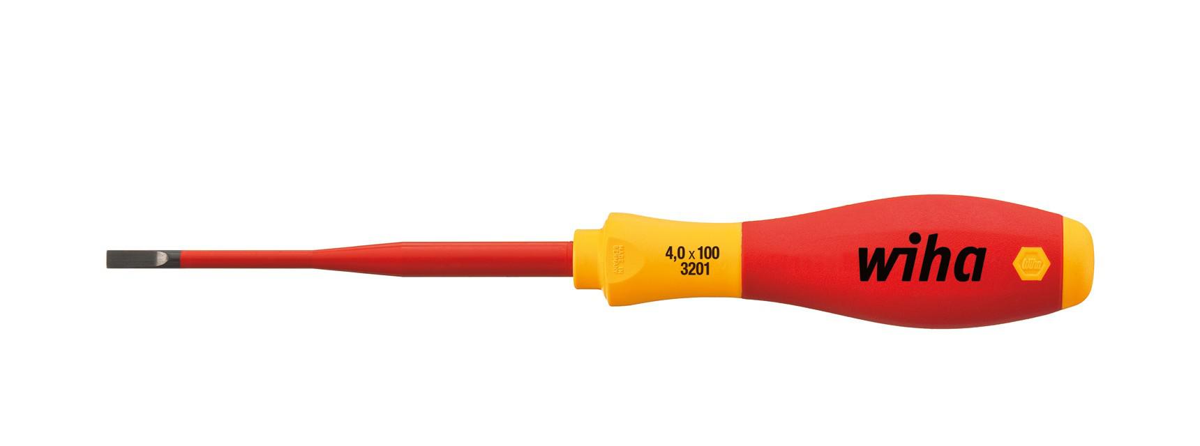 картинка Отвертка шлицевая SoftFinish® electric slimFix 3201 WIHA 35392 от магазина "Элит-инструмент"