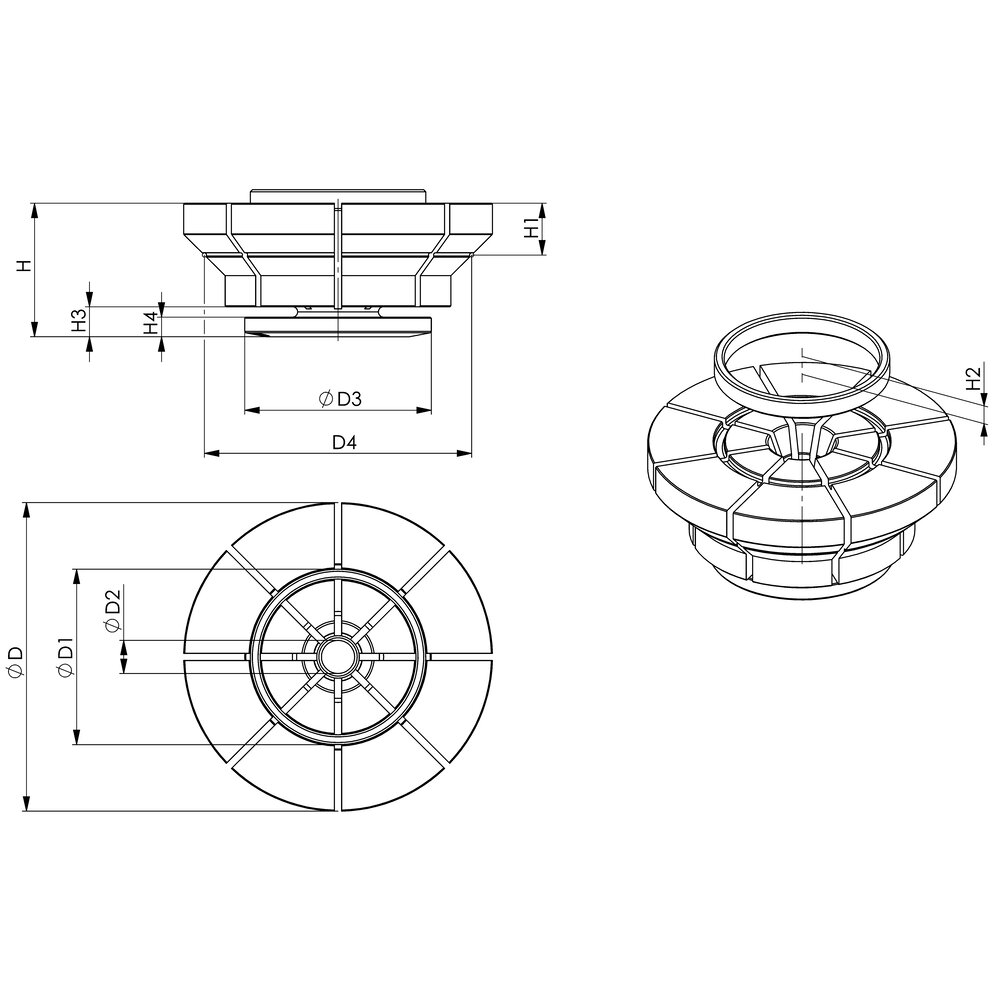 картинка Крепление цанги внутри зажима АМF 572089 от магазина "Элит-инструмент"