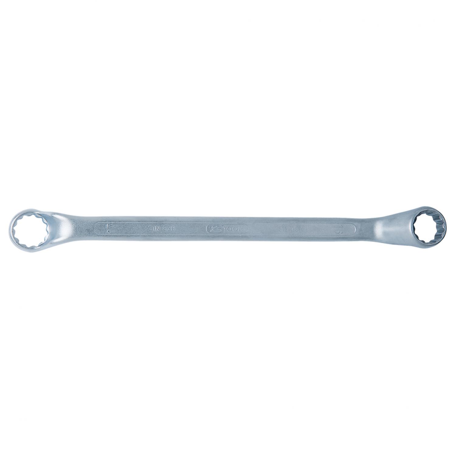 картинка Двусторонний накидной ключ, изогнутый, 19х22 мм от магазина "Элит-инструмент"