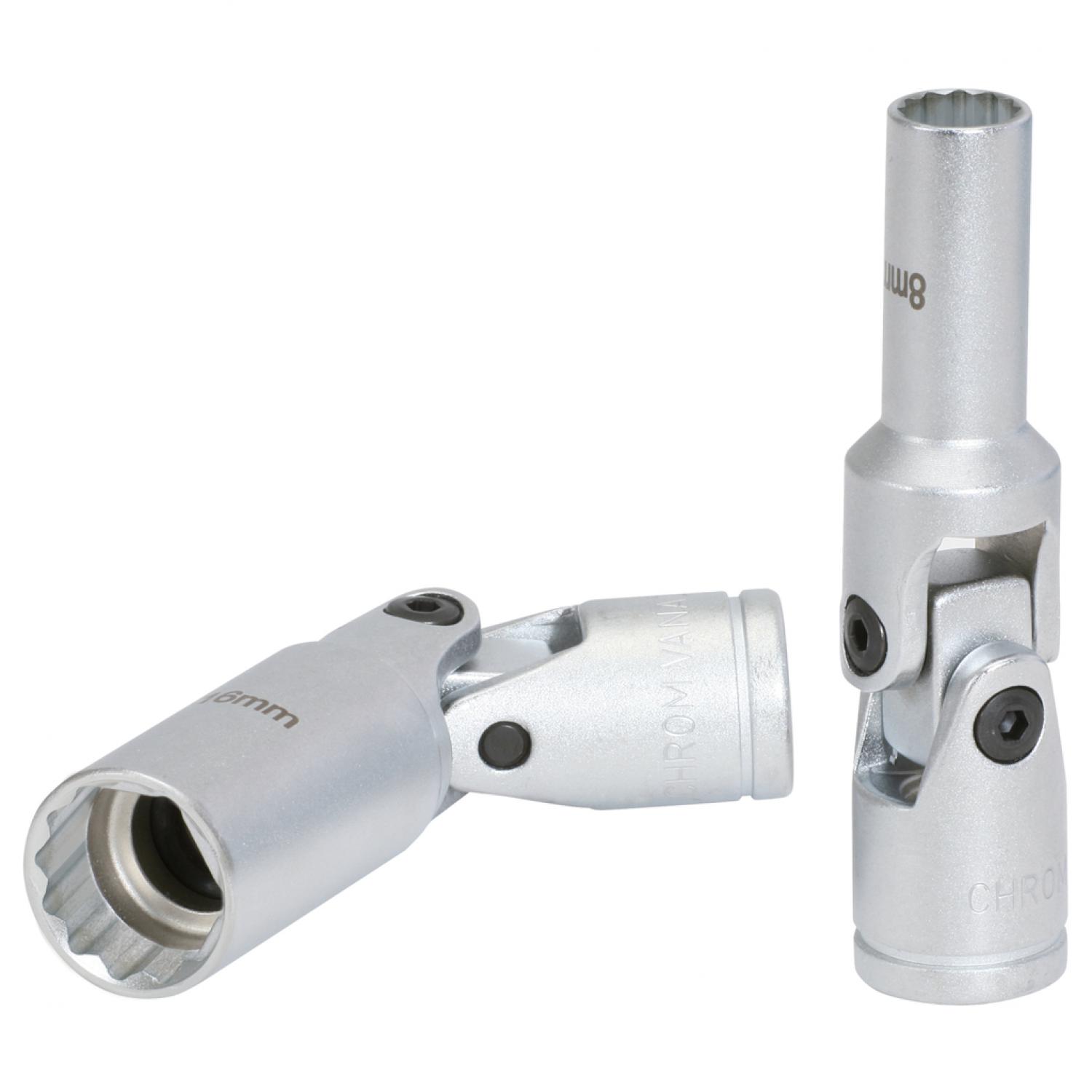 Торцевая головка 3/8", 12-гранная с шарниром, 5/8"