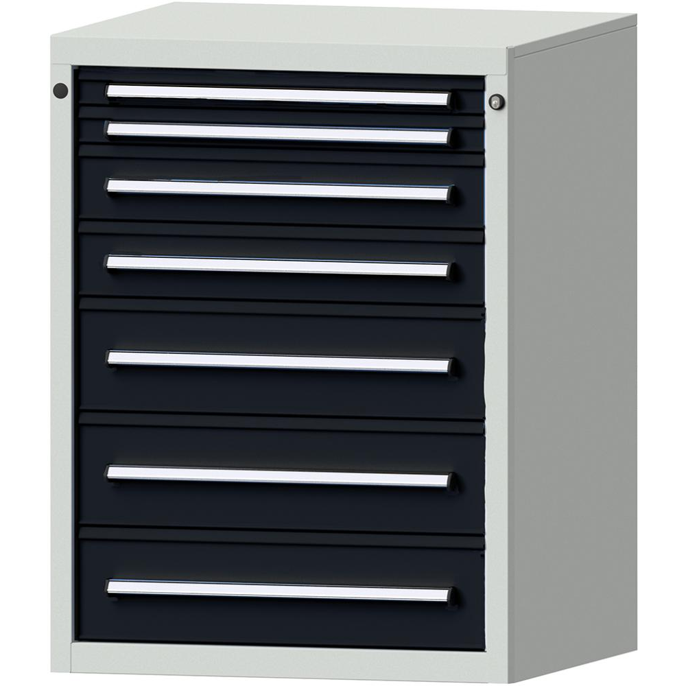 картинка Шкаф формата Ш760хГ700хВ1000мм RAL7035/7016 7 ящиков 75кг 3196 2801 Fplus от магазина "Элит-инструмент"