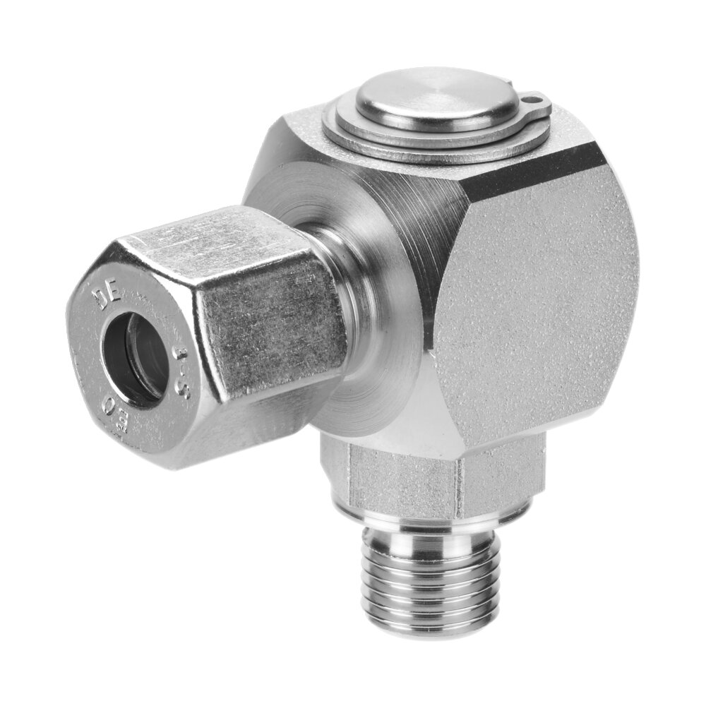 Угловое поворотное соединение с одним проходом под углом 90° АМF 69104