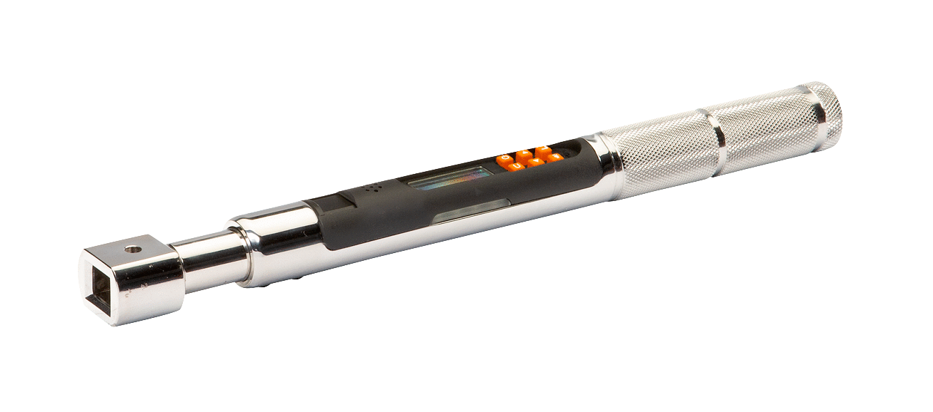 Тонкий электронный динамометрический ключ с функцией измерения угла, памятью, интерфейсом USB и прямоугольной сменной головкой BAHCO TAWM912M