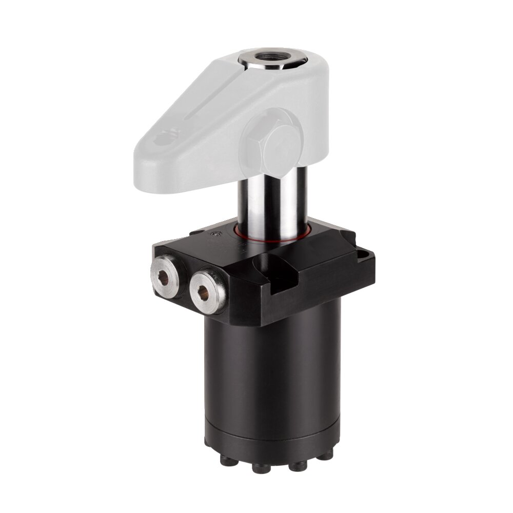 Поворотный зажим, крепление на верхнем фланце, прецизионная конструкция АМF 327254