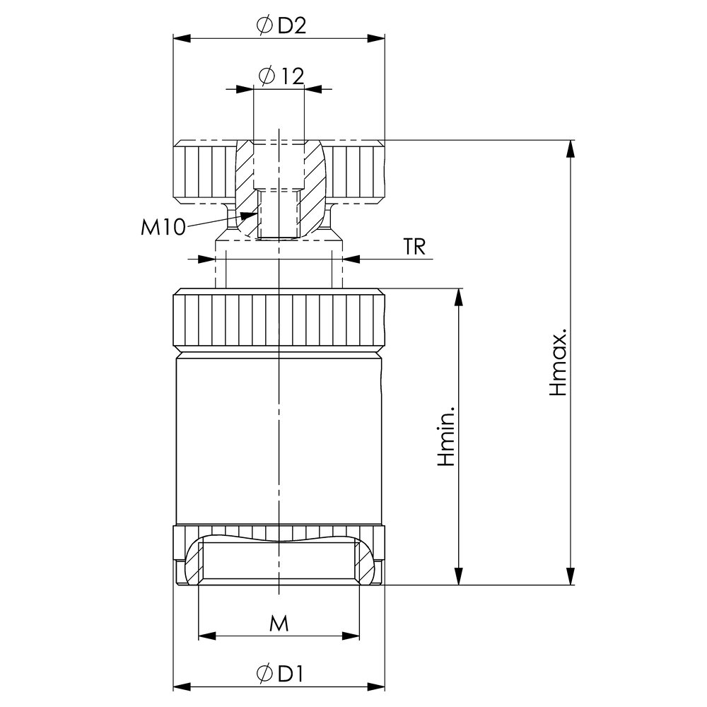 картинка Винтовой домкрат с плоской опорой АМF 72397 от магазина "Элит-инструмент"