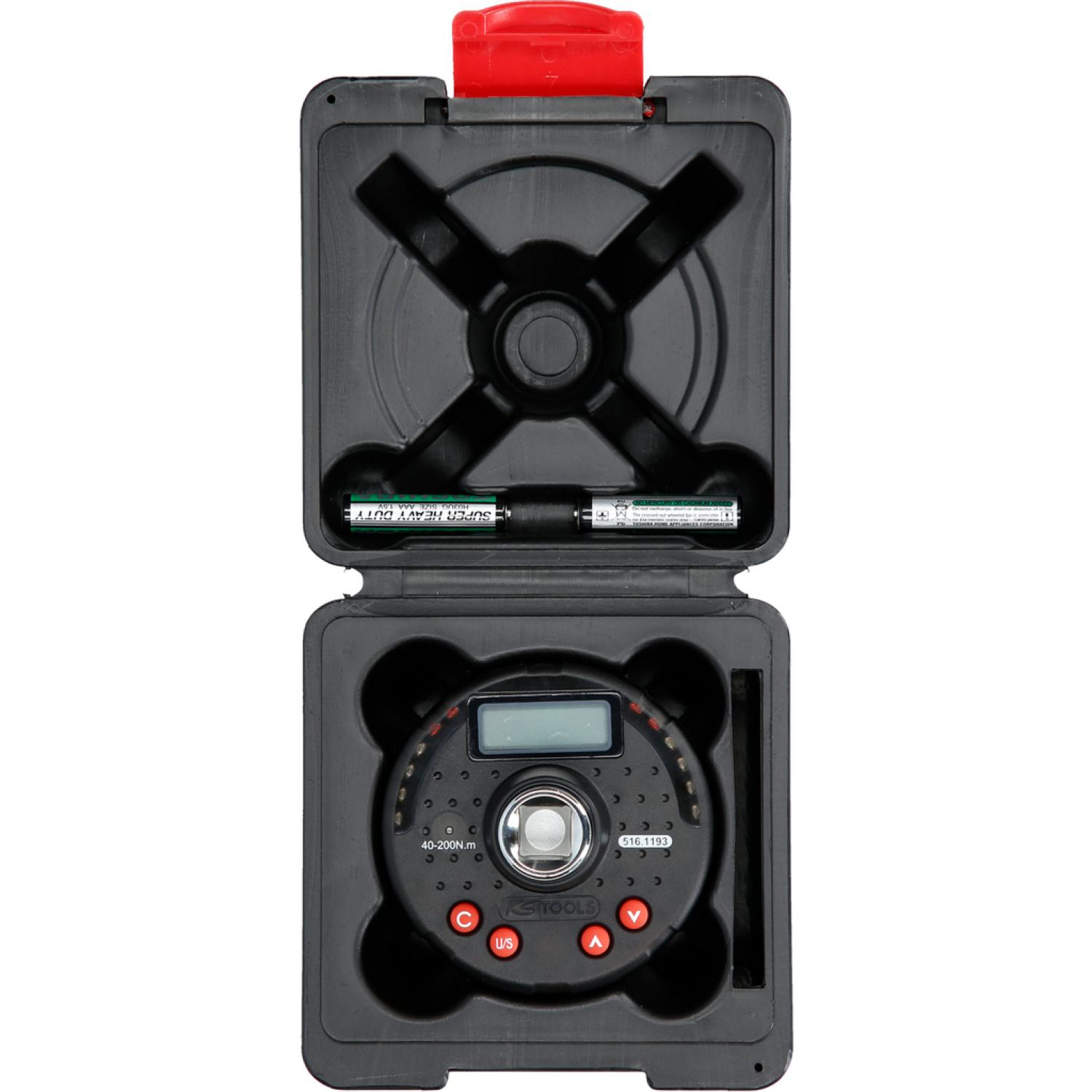 картинка Цифровой динамометрический адаптер с угломером 1/2", 10-200 Нм от магазина "Элит-инструмент"