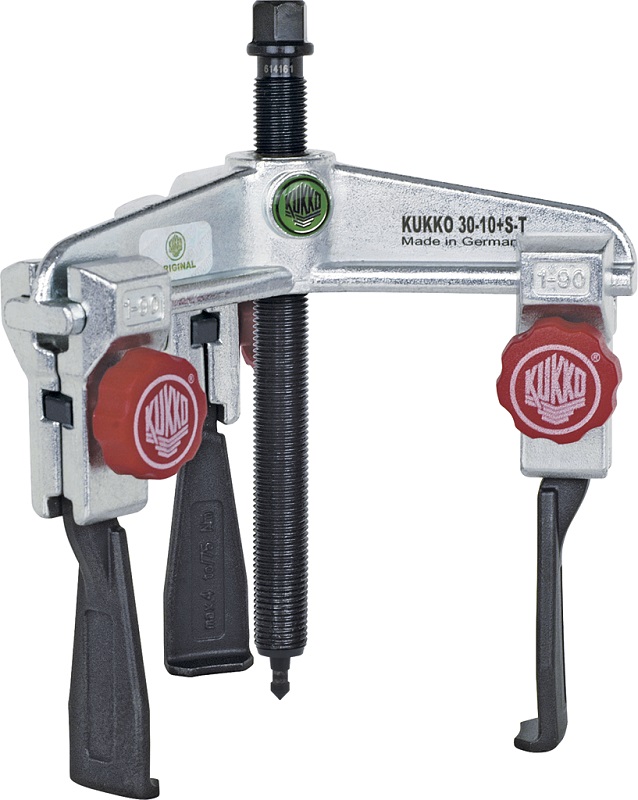 картинка Универсальный трёхзахватный съёмник с особо узкими, быстрорегулируемыми захватами Kukko 30-10+S-T от магазина "Элит-инструмент"