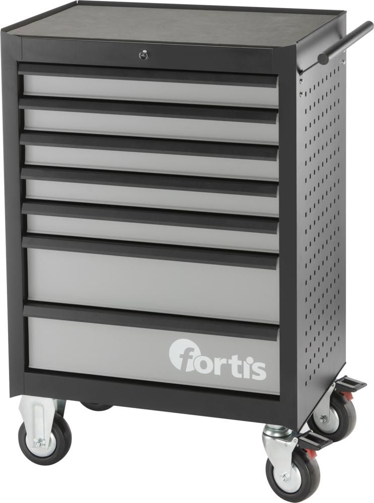 Шкаф для мастерской 680 х 460 х 1020 мм, FORTIS 4317784767934 (длина - 680 мм / ширина - 460 мм / высота - 1020 мм / количество ящиков - 7 / длина ящика - 568 мм / глубина ящика - 5 x 75 and 2 x 154 мм / ширина ящика - 398 мм)