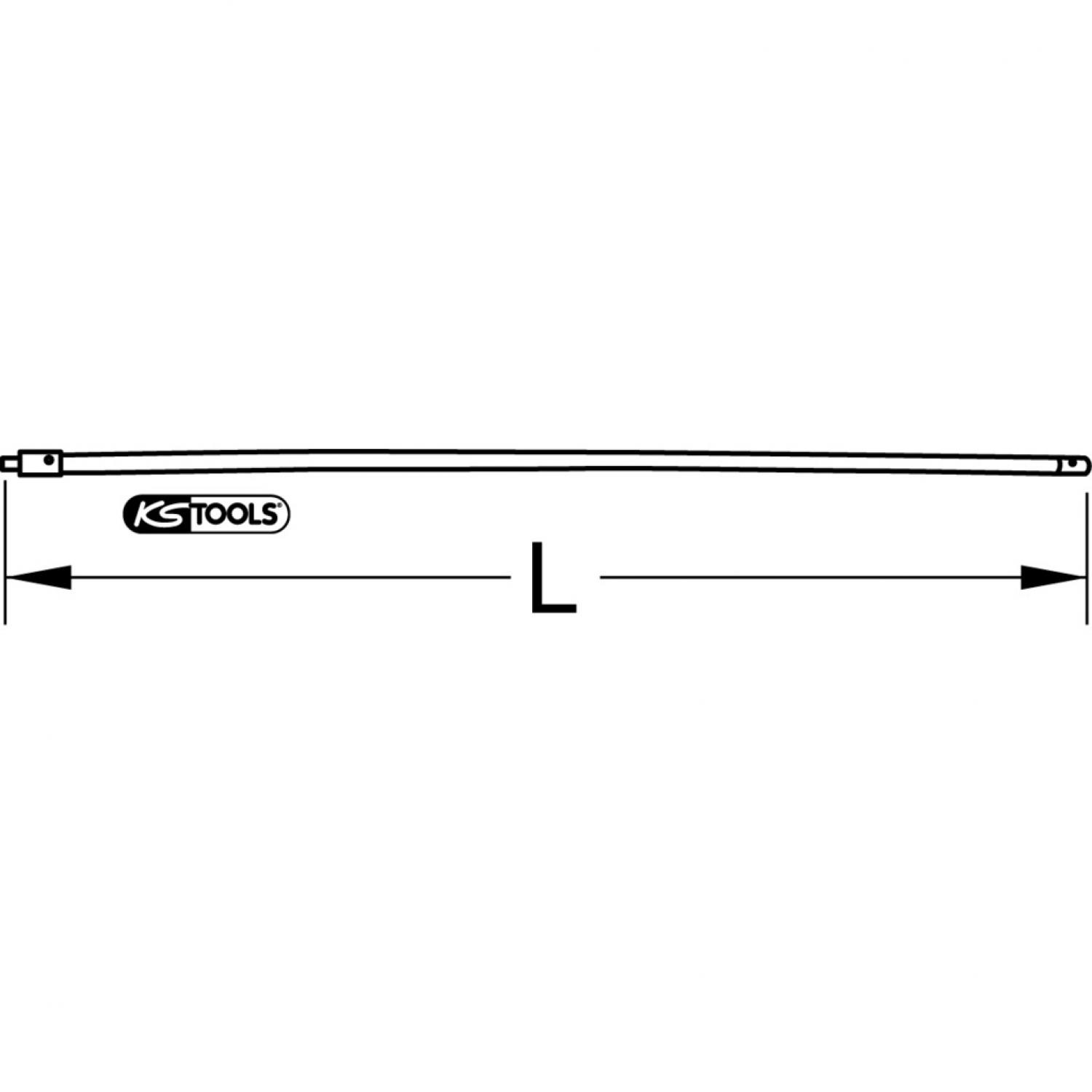 картинка Резьбовой удлинитель для инструмента для отопительного бака, Ø 18 мм, длина 1,5 м от магазина "Элит-инструмент"
