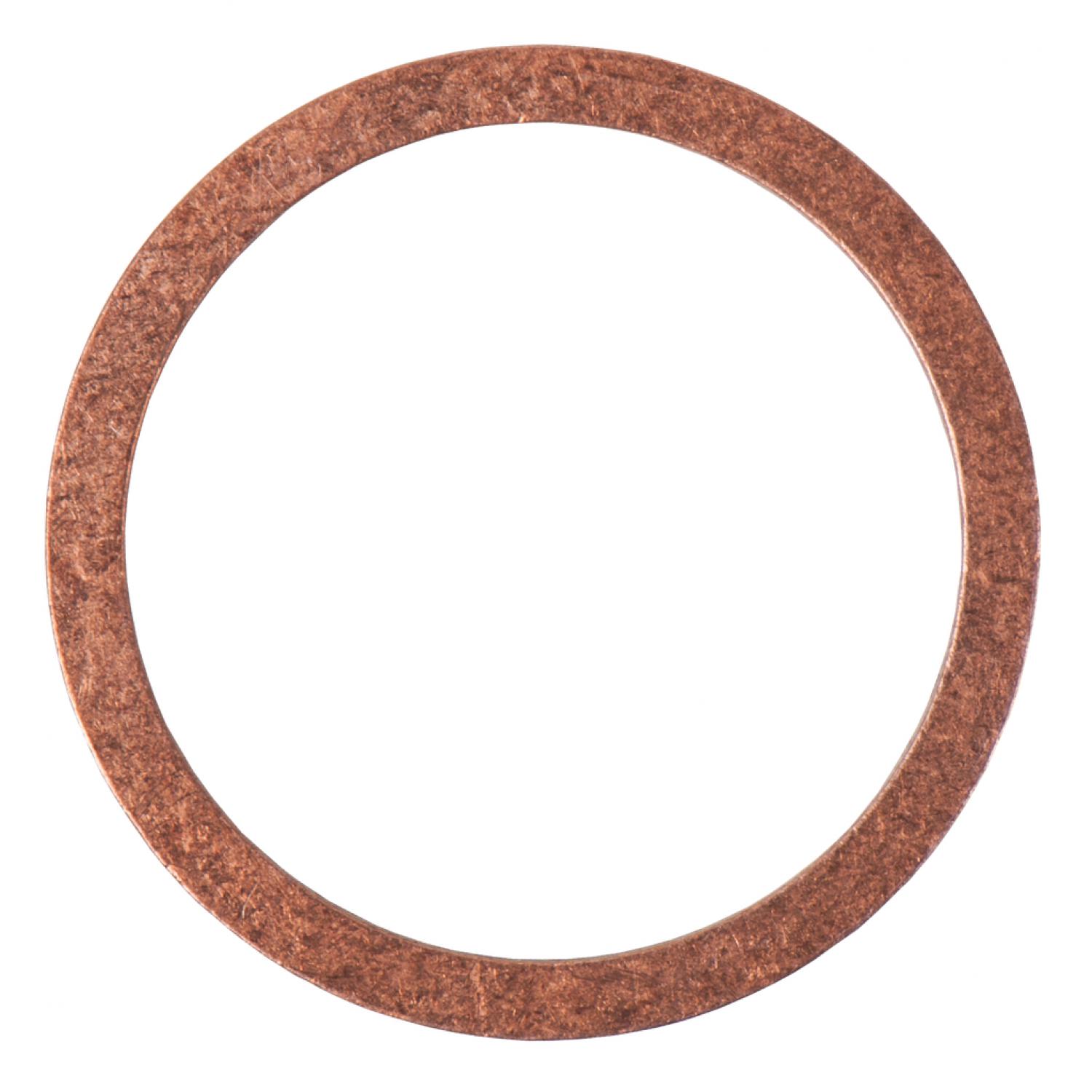 Уплотнительное кольцо, медное, внешний Ø 27 мм, внутренний Ø 22 мм, 1 шт в упаковке