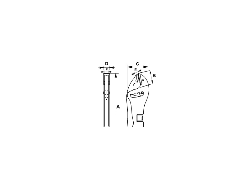 картинка Ручные тиски универсальные BAHCO 2997-250 от магазина "Элит-инструмент"