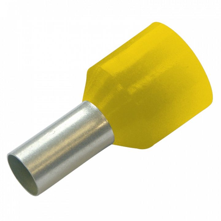 Гильза конечная для устойчивых к коротким замыканиям проводов 6/12 цвет жёлтый,(упак. 100 шт.)