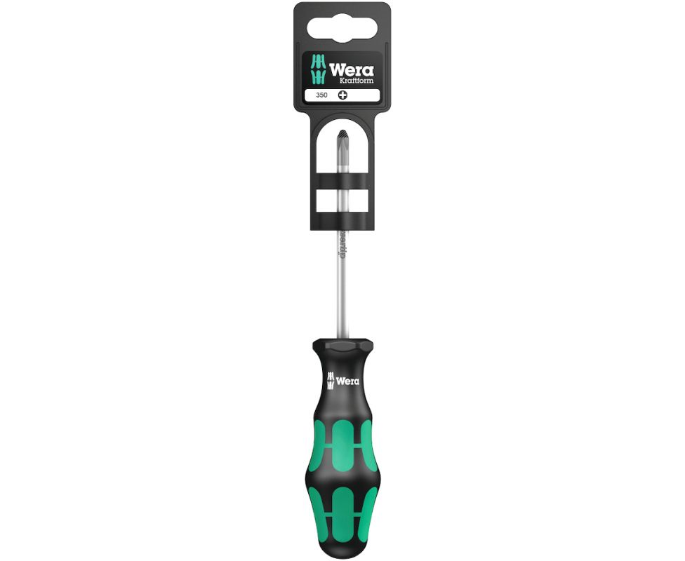 картинка Отвертка Phillips Wera Kraftform 350 PH WE-100051 PH 1 х 80 крестовая от магазина "Элит-инструмент"