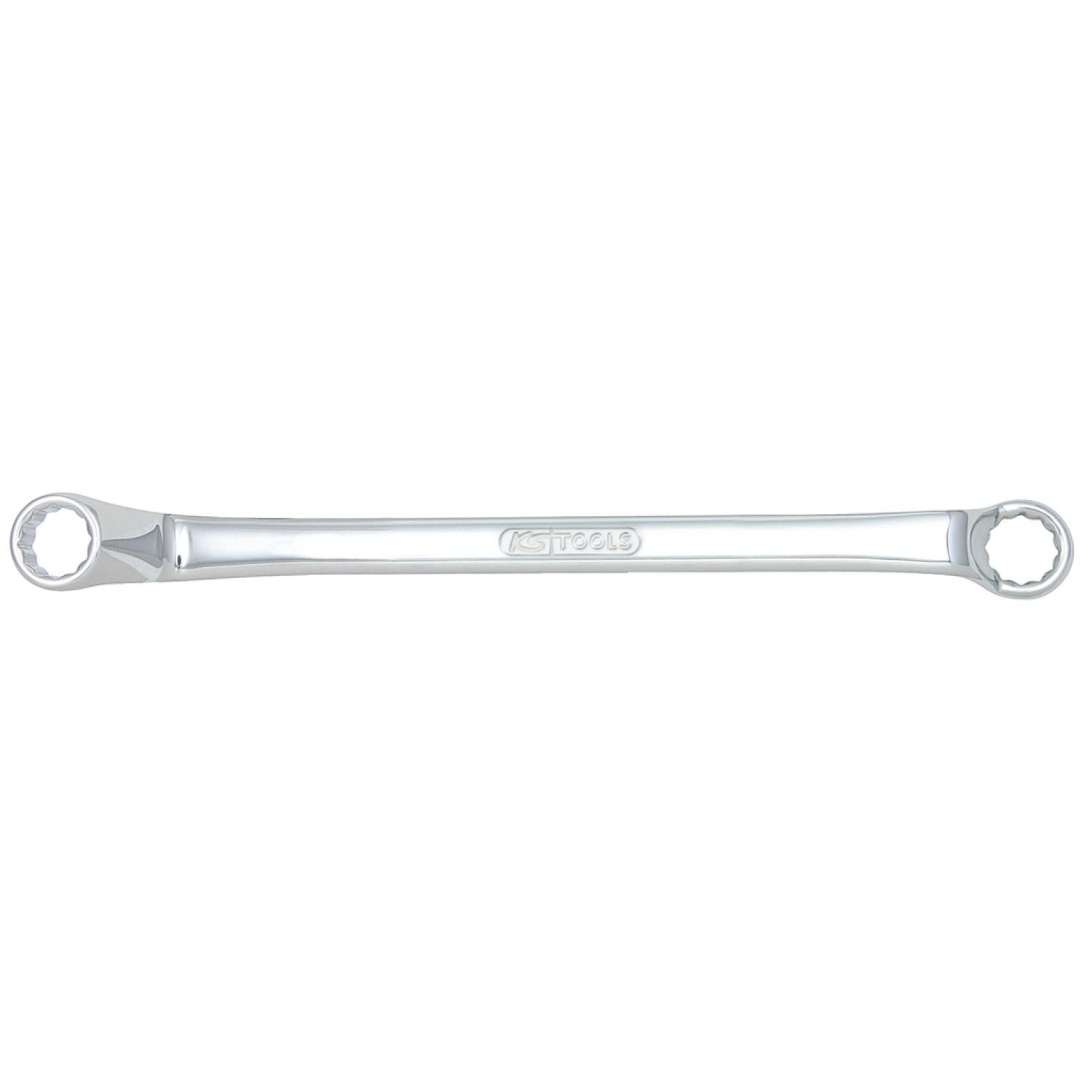 картинка Двусторонний накидной ключ CHROMEplus, изогнутый, 24х27 мм подвеска от магазина "Элит-инструмент"
