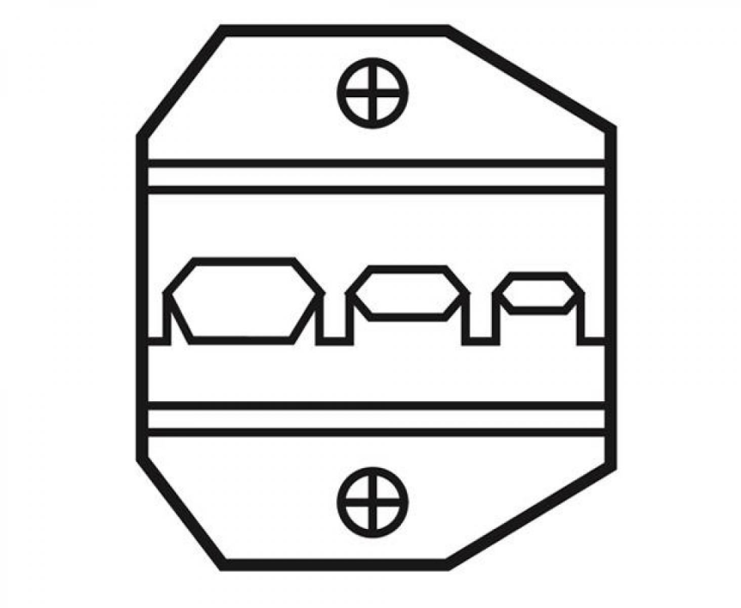 картинка Матрица для кольцевых и вилочных изолированных наконечников ProsKit 1PK-3003D1 от магазина "Элит-инструмент"