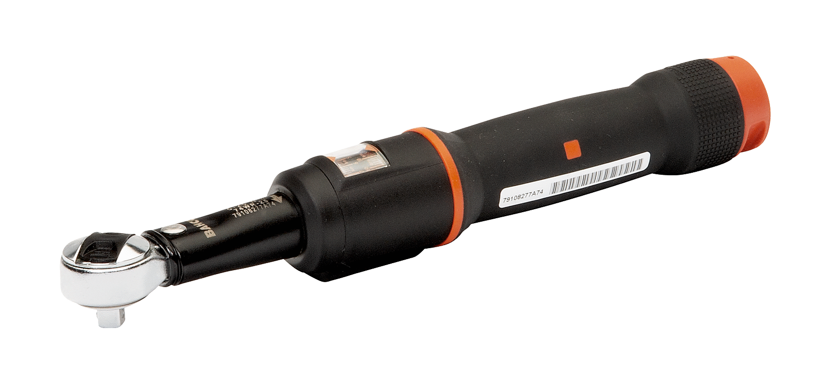 Механический регулируемый щелчковый динамометрический ключ с оконной шкалой и фиксированной реверсивной головкой BAHCO 74WR-15