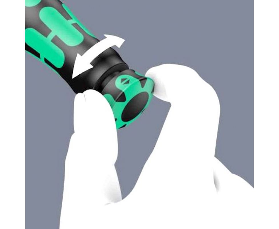 картинка Динамометрический ключ Wera Click-Torque A 5 2,5-25 Nm с трещоткой с реверсом WE-075604 от магазина "Элит-инструмент"