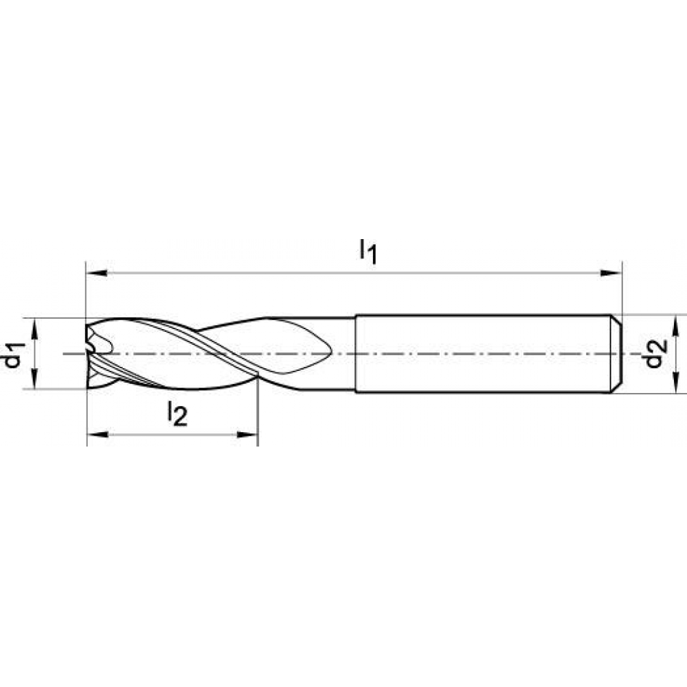 картинка Концевая фреза длинная DIN6527VHM хвостовик Z3 HA 11 мм FORMAT 2330 1100 Fplus от магазина "Элит-инструмент"