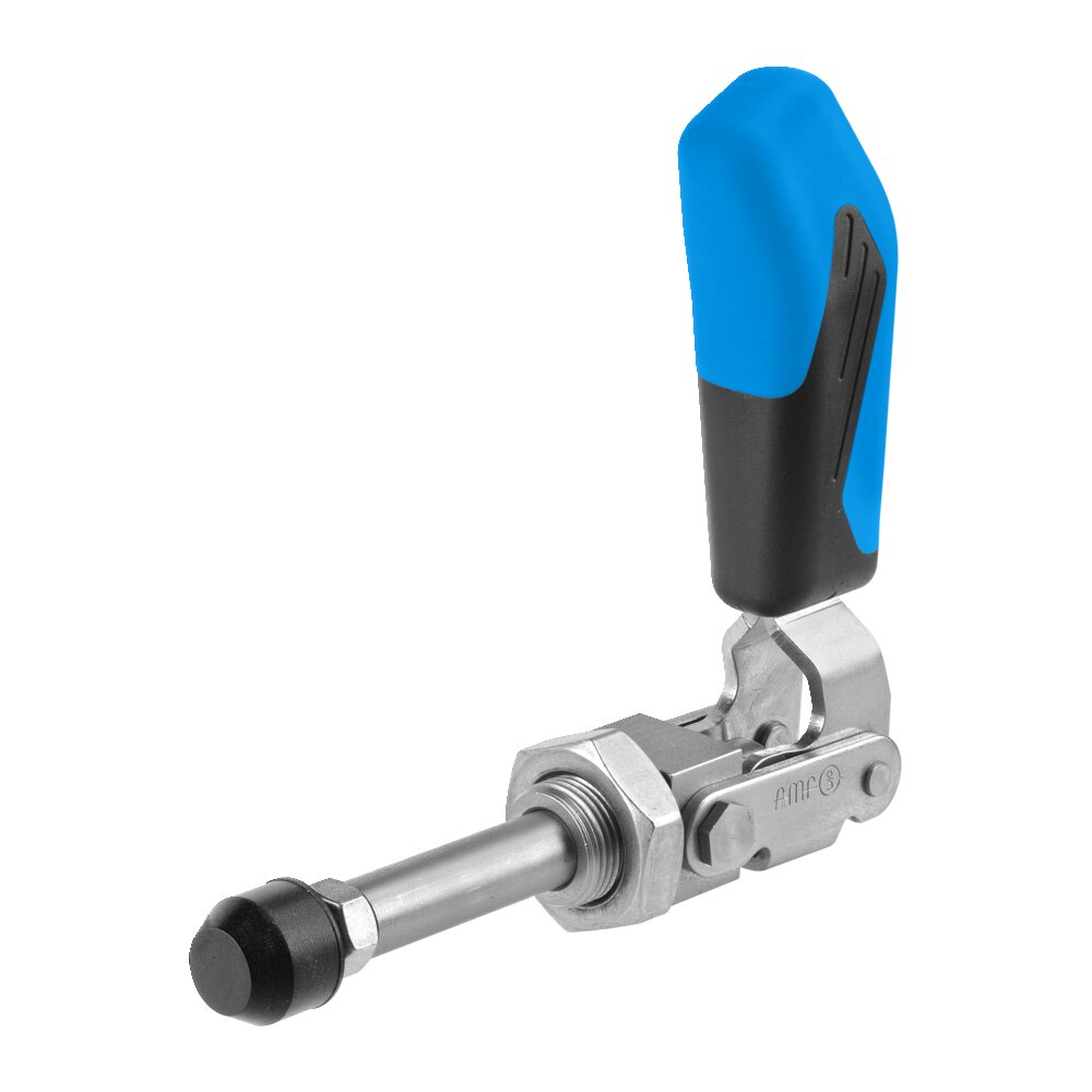 Шарнирный зажим двухтактного типа с синей ручкой АМF 557777