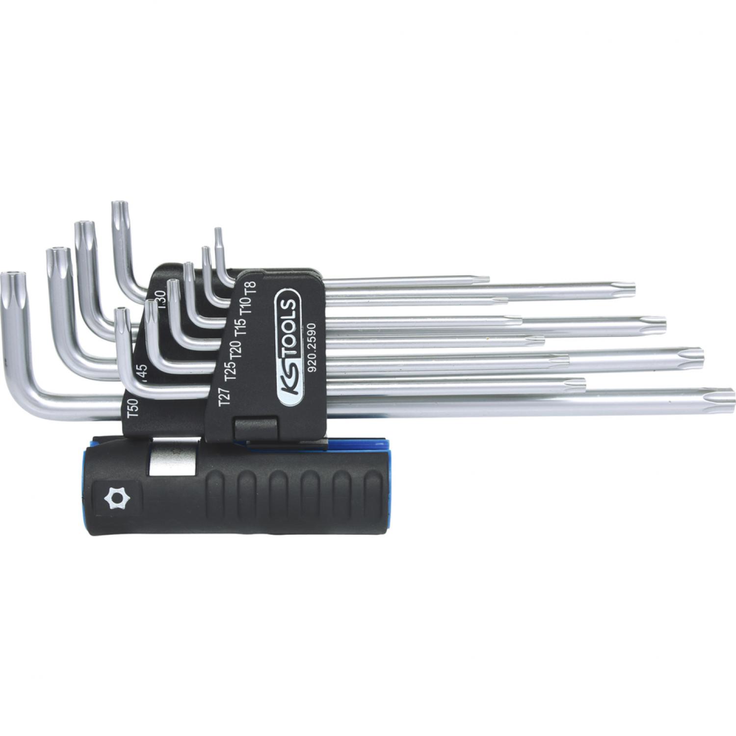 Комплект угловых штифтовых ключей с профилем Torx и отверстием 3 в 1, 10 шт, размера XL