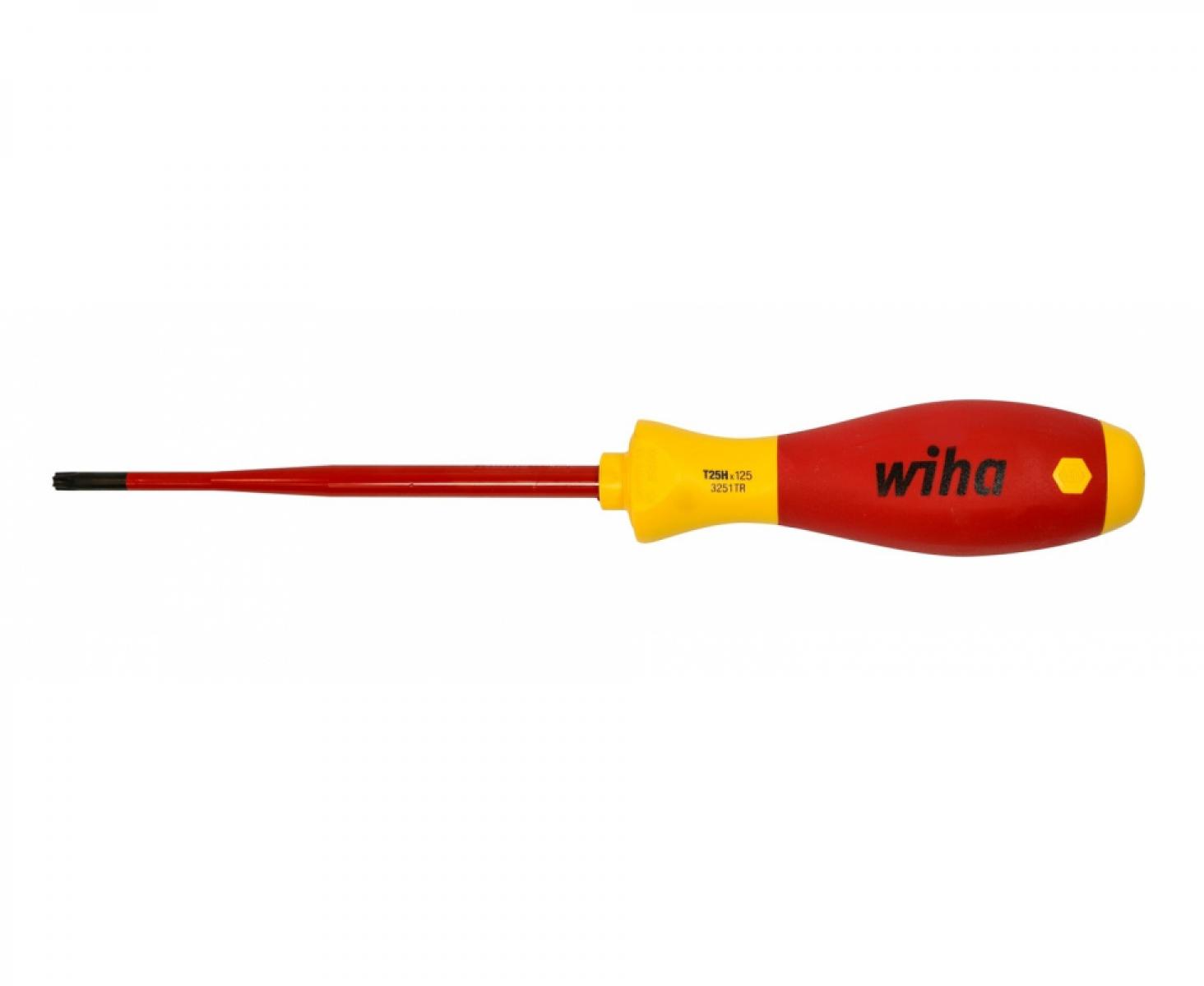 картинка Отвертка Wiha SoftFinish electric TORX TR 3251 TR 41144 T25H x 125 торкс с отверстием от магазина "Элит-инструмент"