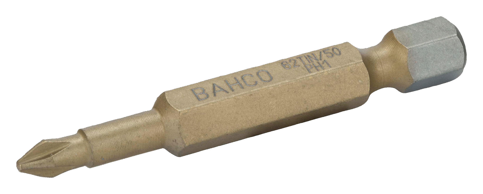 Торсионные биты с покрытием из нитрида титана для отверток Phillips, 50 мм BAHCO 62TIN/50PH