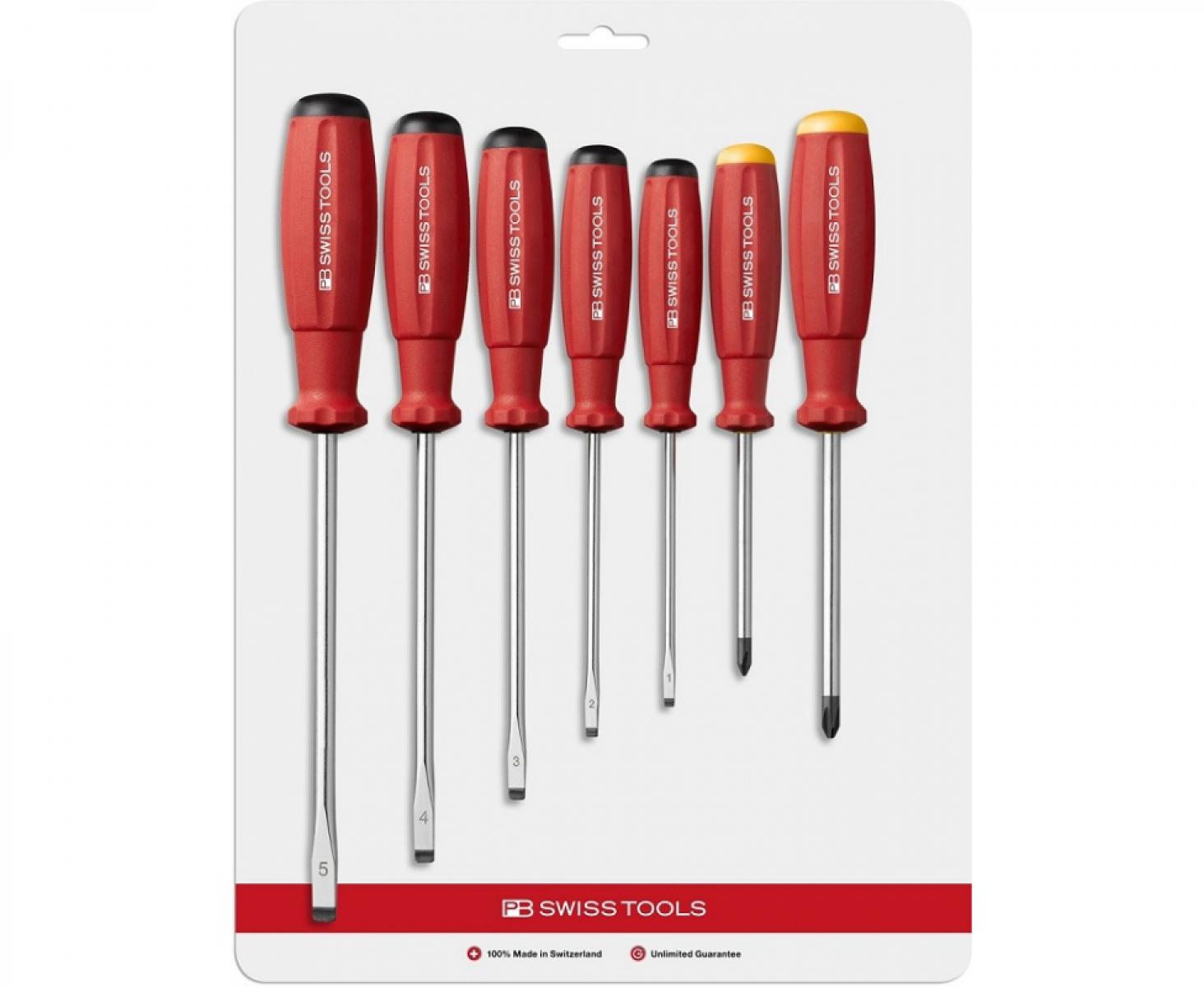 картинка Набор отверток SL PH SwissGrip PB Swiss Tools PB 8250.CN 7 шт. от магазина "Элит-инструмент"