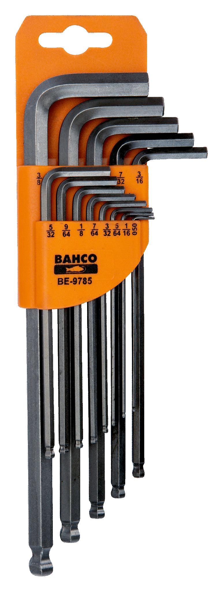 картинка Набор удлиненных оксидированных шестигранников с шаровым наконечником BAHCO BE-9785 от магазина "Элит-инструмент"