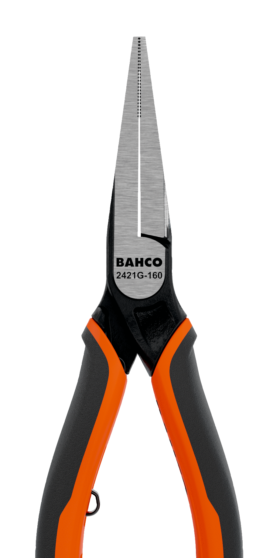 картинка Плоскогубцы ERGO™ с тонкими плоскими губками прямоугольного сечения с двухкомпанентными рукоятками и фосфатным покрытием (140 mm) BAHCO 2421 G-140 от магазина "Элит-инструмент"