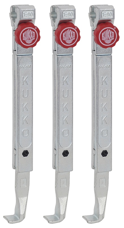 картинка 3 захвата с быстрой регулировкой (комплект) Kukko 1-252-S от магазина "Элит-инструмент"