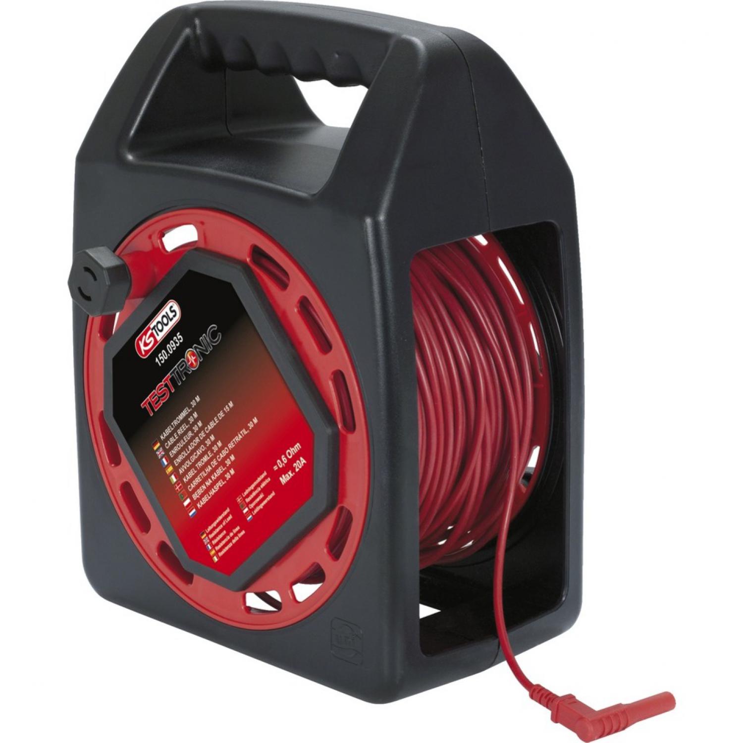 Кабельный барабан с контрольным кабелем Testronic, 30 м