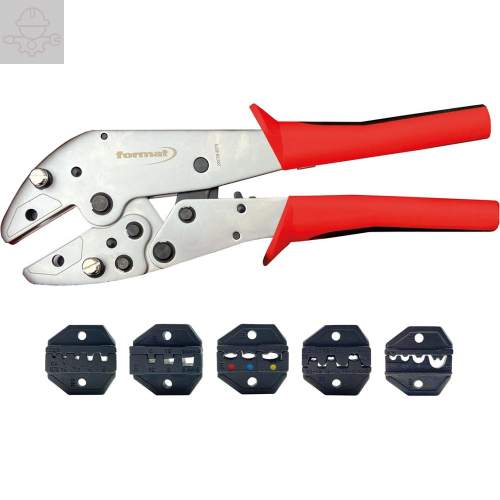 Набор обжимных инструментов со сменными вставками, 5 шт. FORMAT 5518 1000 Fplus