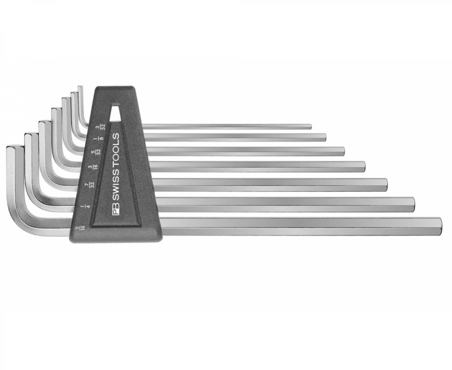 картинка Набор длинных дюймовых штифтовых ключей HEX PB Swiss Tools PB PB 214Z.H 7 шт. от магазина "Элит-инструмент"