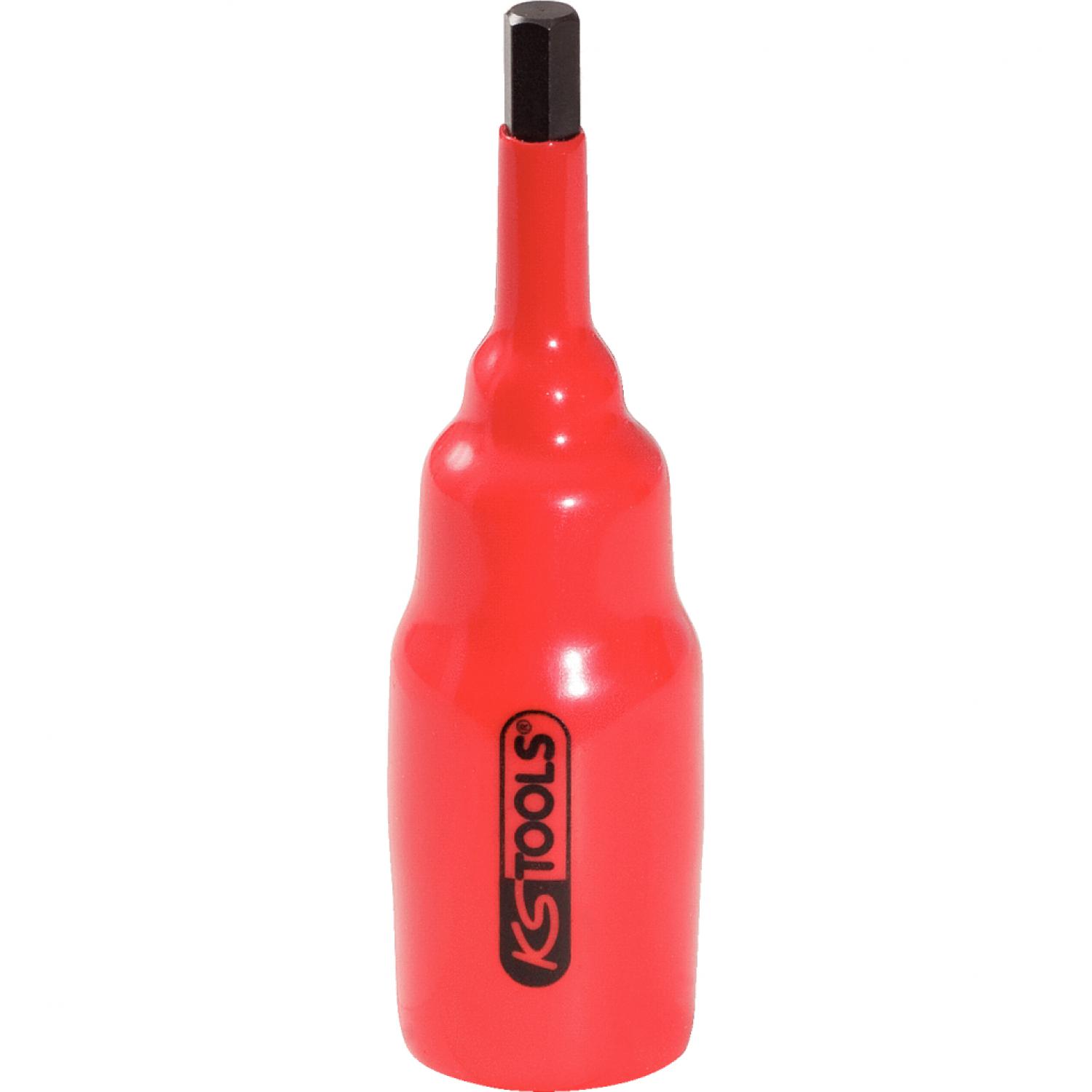 Торцевая головка изолированная с битой для винтов с внутренним шестигранником 1/2", 4 мм, 95 мм, длинная