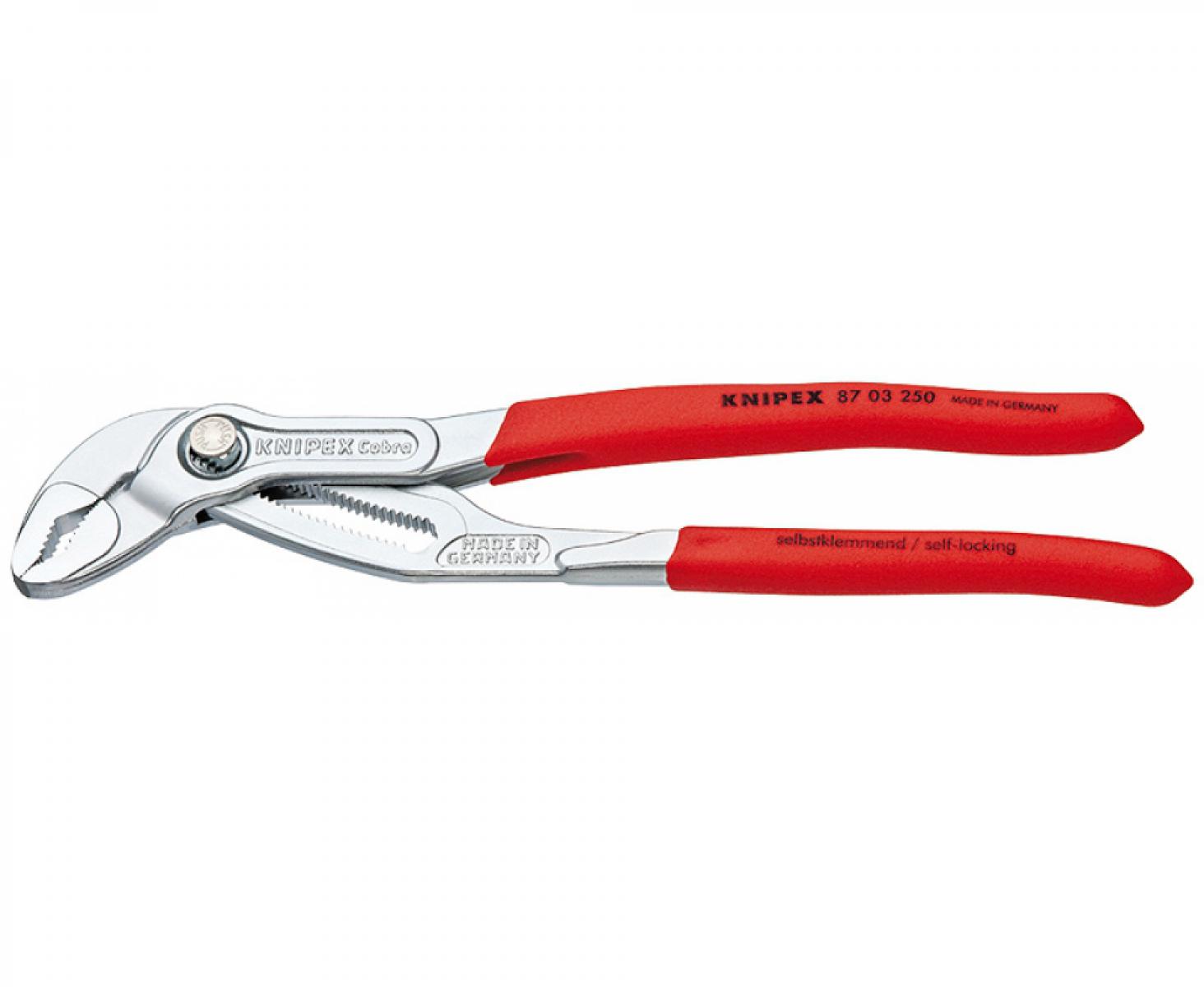 картинка KNIPEX Cobra высокотехнологичные сантехнические клещи KN-8703250 от магазина "Элит-инструмент"