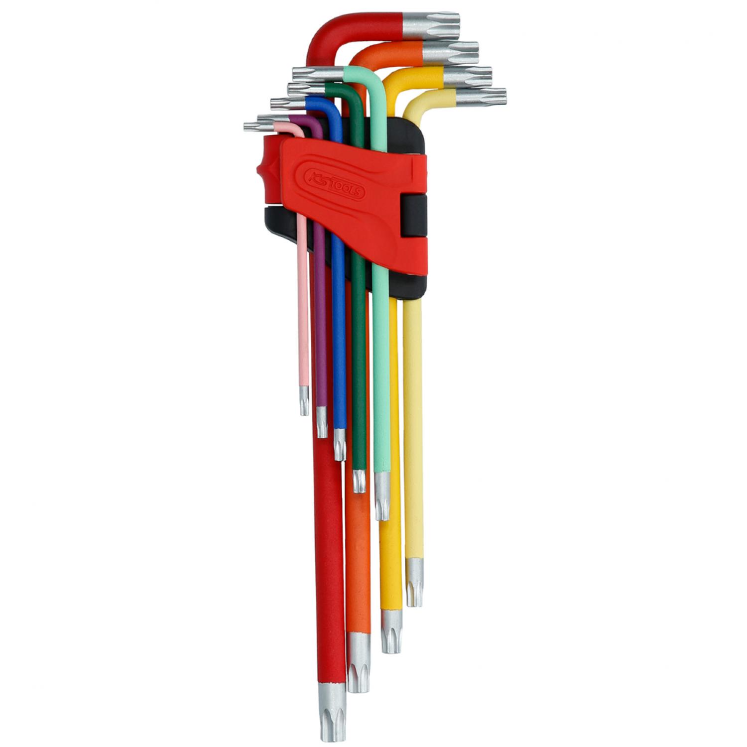 комплект угловых штифтовых ключей с профилем Torx, 9 шт