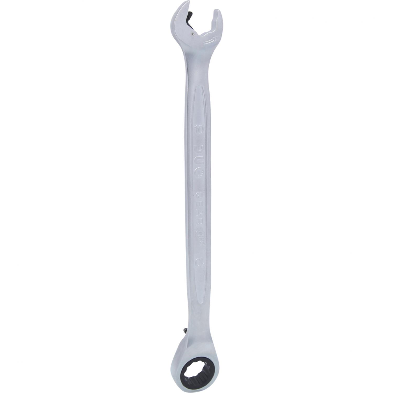 картинка Комбинированный ключ с трещоточным зевом DUO GEARplus, 10 мм, переключаемый от магазина "Элит-инструмент"
