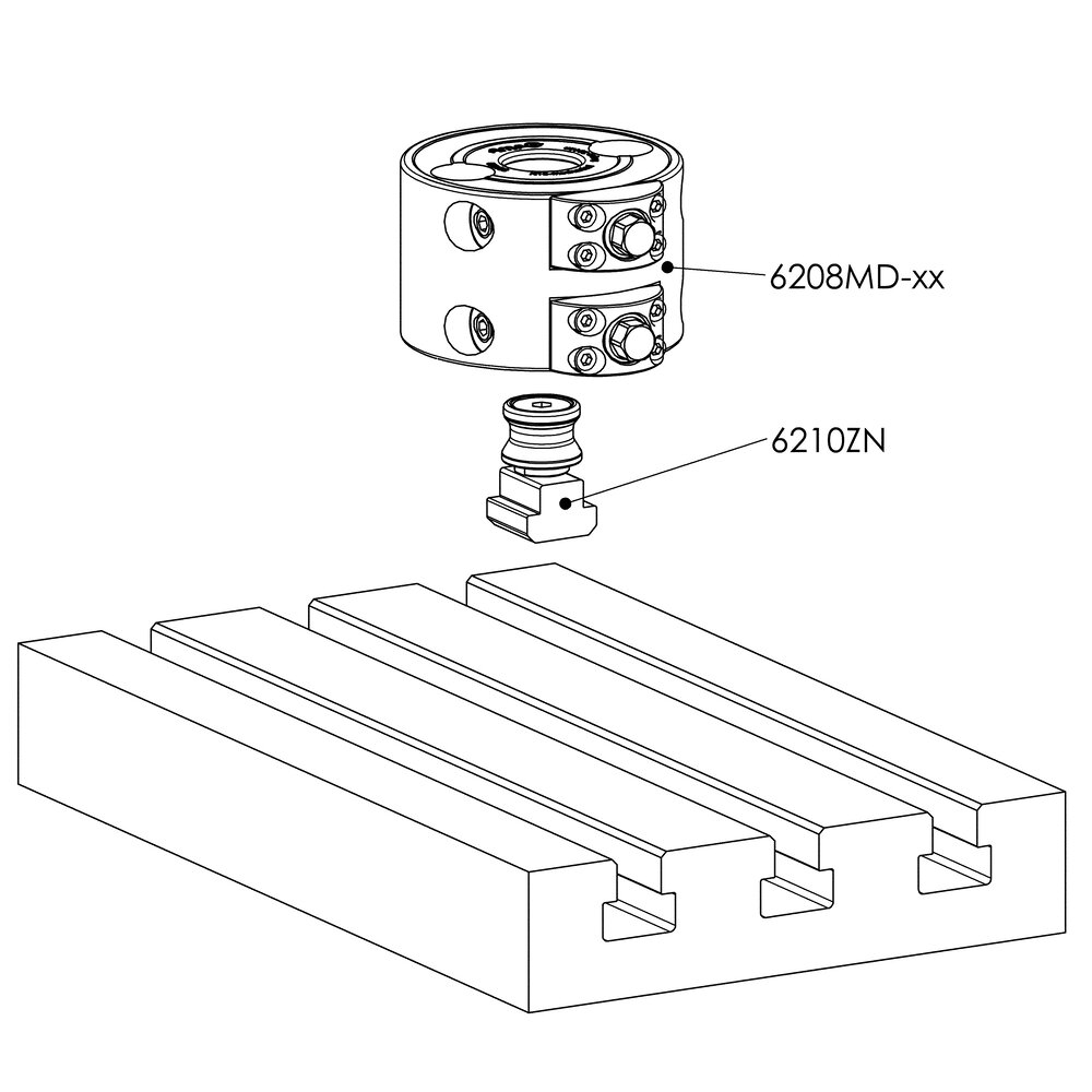 картинка Фиксатор для Т-образных пазов АМF 550441 от магазина "Элит-инструмент"