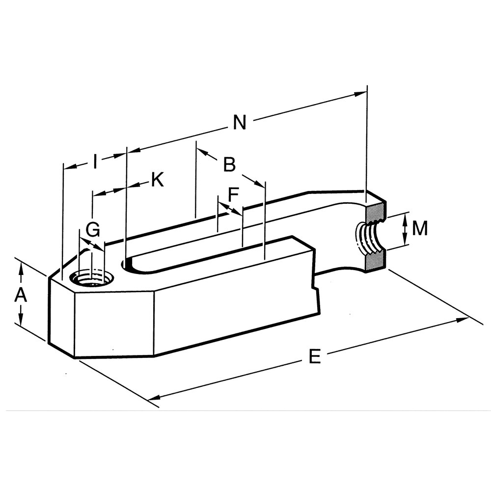 картинка Зажим прямой АМF 77719 от магазина "Элит-инструмент"