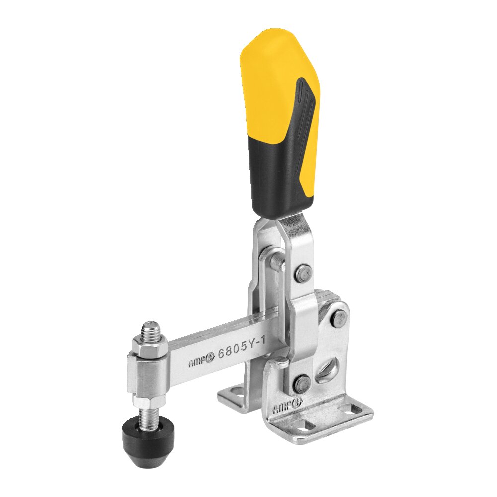 Вертикальный шарнирный зажим с желтой ручкой АМF 557037