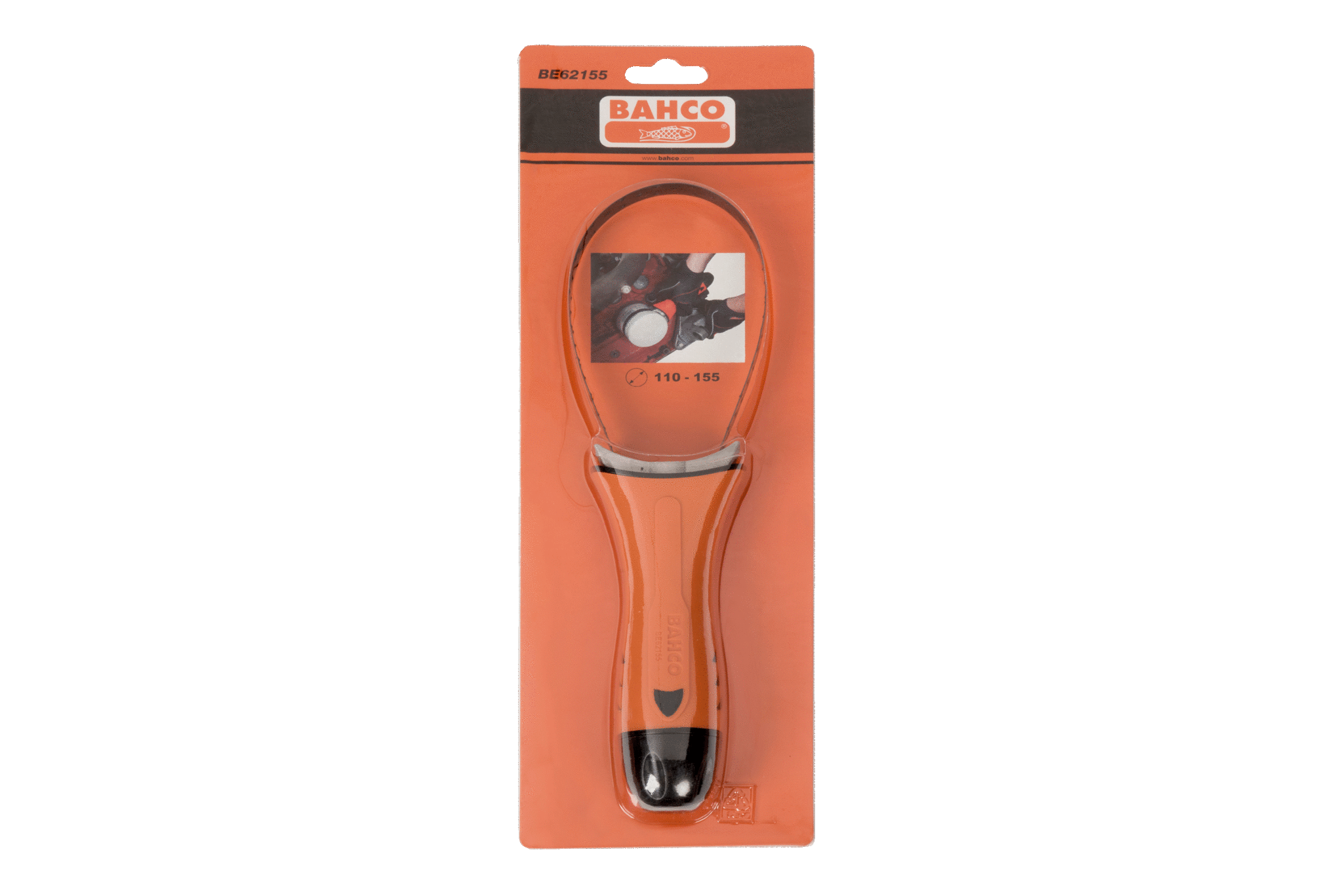 картинка Ключ для масляного фильтра с резиновой рукояткой BAHCO BE62155 от магазина "Элит-инструмент"